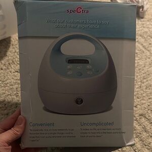 Spectra Blue and White Electronic Device